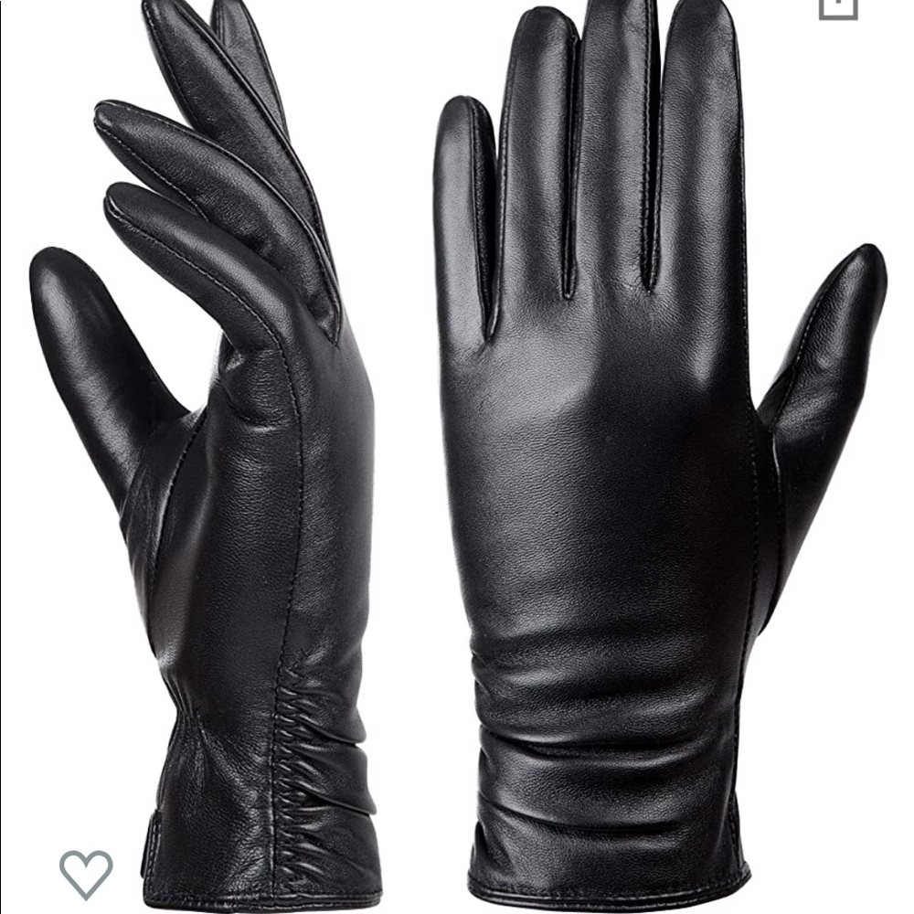 Winter Leather Touchscreen Driving Lambskin Gloves